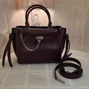 Michael Kors Burgundy Hamilton Handbag. Worn Once. EUC